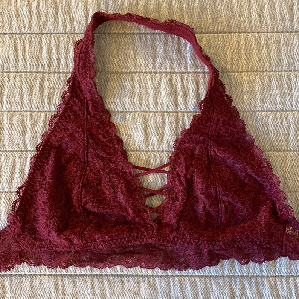 Gilly Hicks Lace Halter Bralette